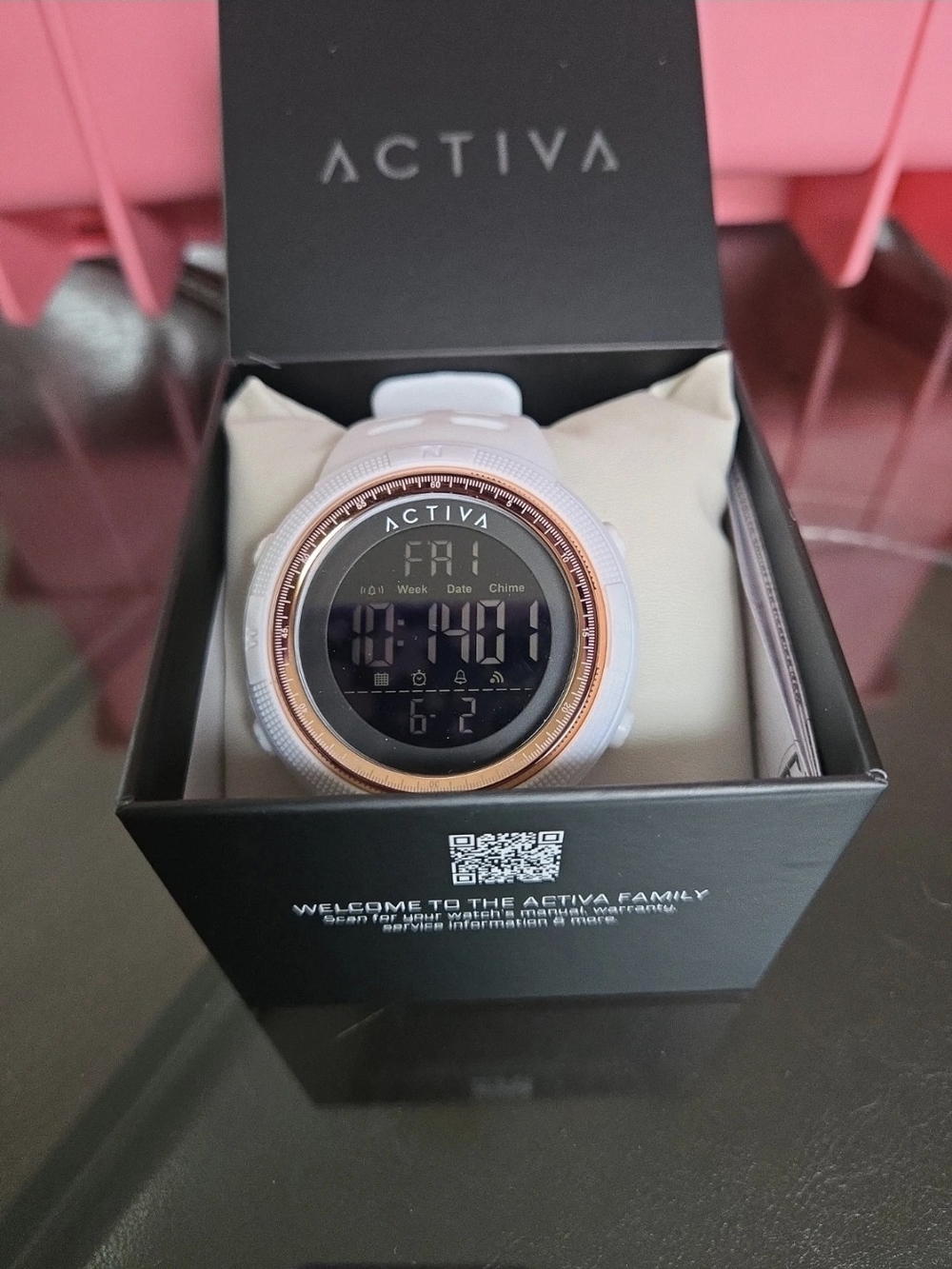 ACW1915-013 Activa X by Invicta White Digital Watch Unisex 50mm